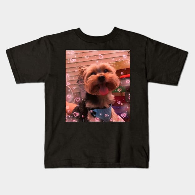 I Love My Yorkshire Terrier Kids T-Shirt by wonderwoman0317